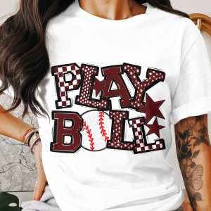 Play Ball T-Shirt, Baseball TShirt, Game Day Tee, Sports Lover Gift, Baseball Mom Shirt, Graphic Tee
