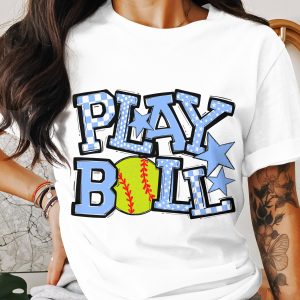 Play Ball T-Shirt, Softball T-Shirt, Baseball Tee, Sports Shirt, Gift for Baseball Lovers