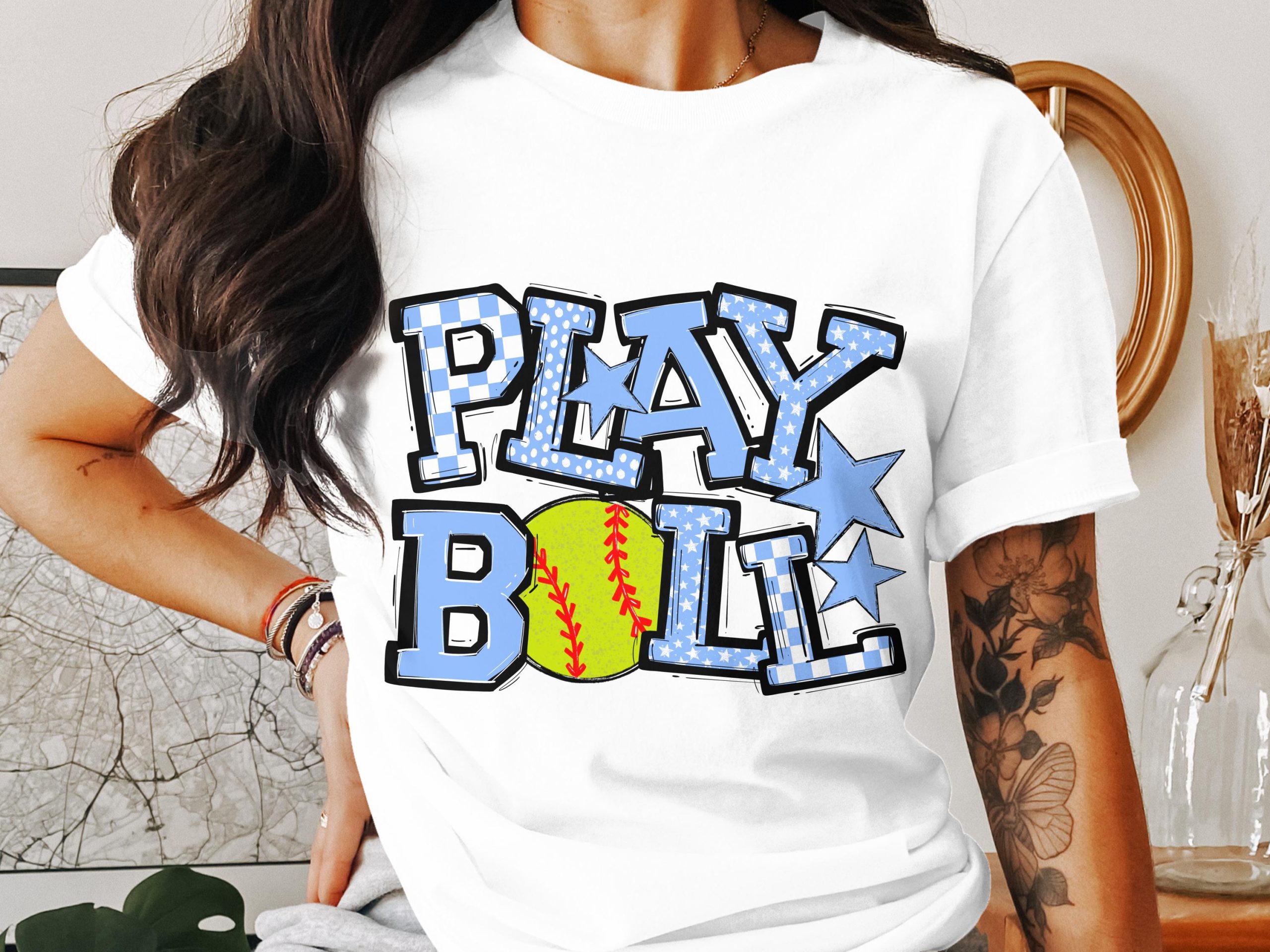 Play Ball T-Shirt, Softball T-Shirt, Baseball Tee, Sports Shirt, Gift for Baseball Lovers