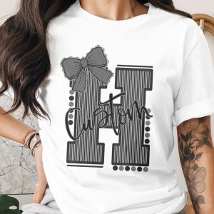 Digital, Custom Initial And Mascot Sublimation PNG Download, Striped Mascot Initial, Varsity Initial, Personalize Mascot Initial Sublimation