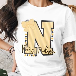Digital Custom Initial Mascot Sublimation PNG Download, Teachers Initial Mascot, Personalize Initial Mascot PNG, Letter Mascot Design