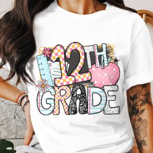 12th Grade T-Shirt, Senior Year Shirt, Graduation Tee, Back to School Shirt, Class of 2024, High School T-Shirt, Trendy Graphic Tee