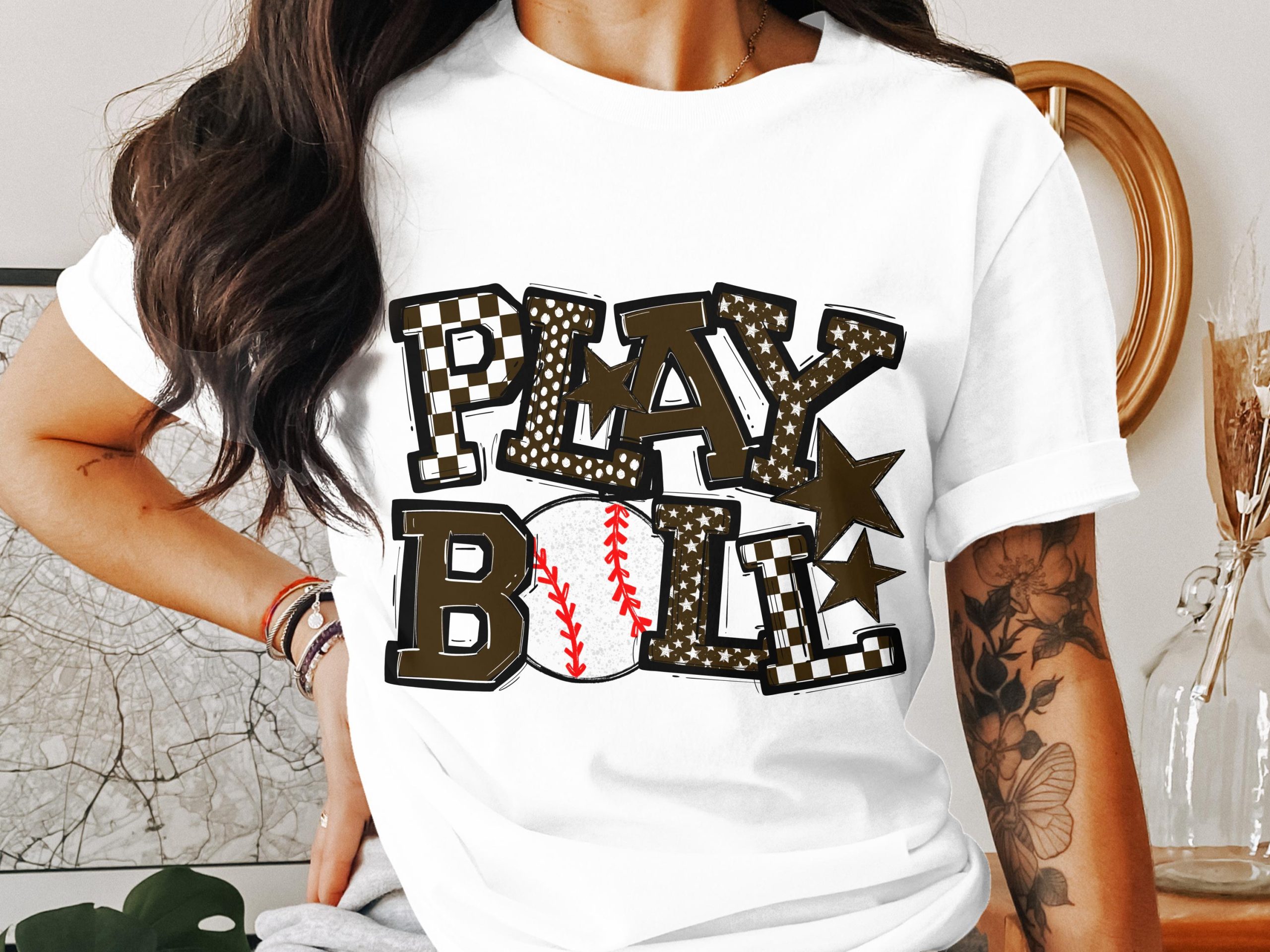 Play Ball T-Shirt, Baseball Tee, Game Day Shirt, Sports Fan Apparel, Trendy TShirt, Gift for Baseball Lover