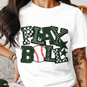 Play Ball T-Shirt, Baseball Shirt, Sports Tee, Game Day Apparel, Fan Gift, Unique Design