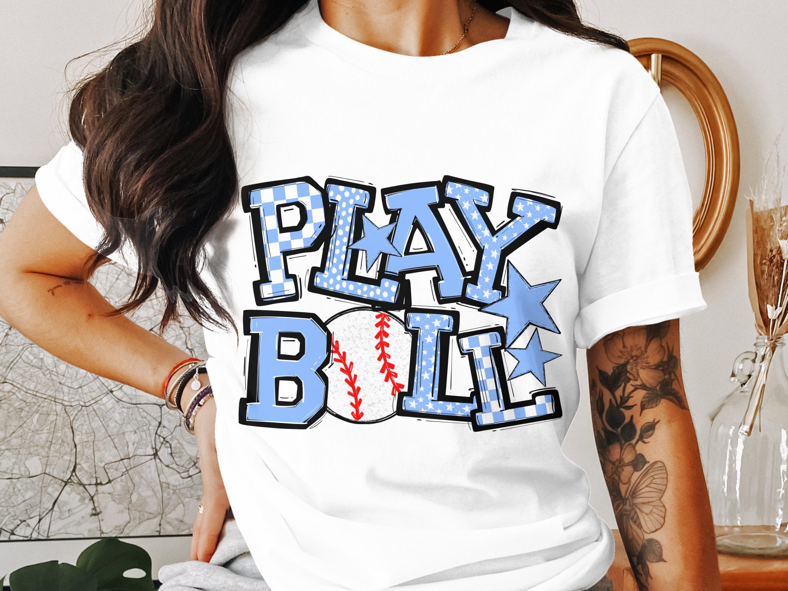 Play Ball T-Shirt, Baseball Lover Tee, Sports Fan Apparel, Cute Baseball Graphic Tee, Trendy T-Shirt for Baseball Season