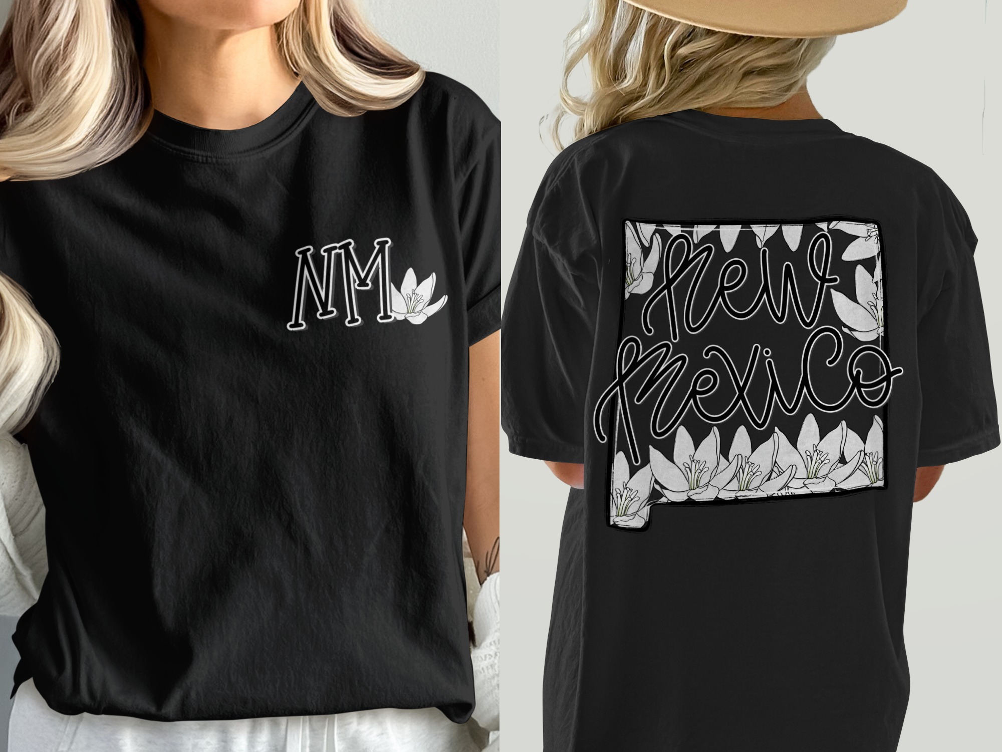 New Mexico T-Shirt, NM State Flower Shirt, State Pride Tee, Floral T-Shirt, NM Gift, Desert Gift, USA State T-Shirt, Travel Gift - Image 8