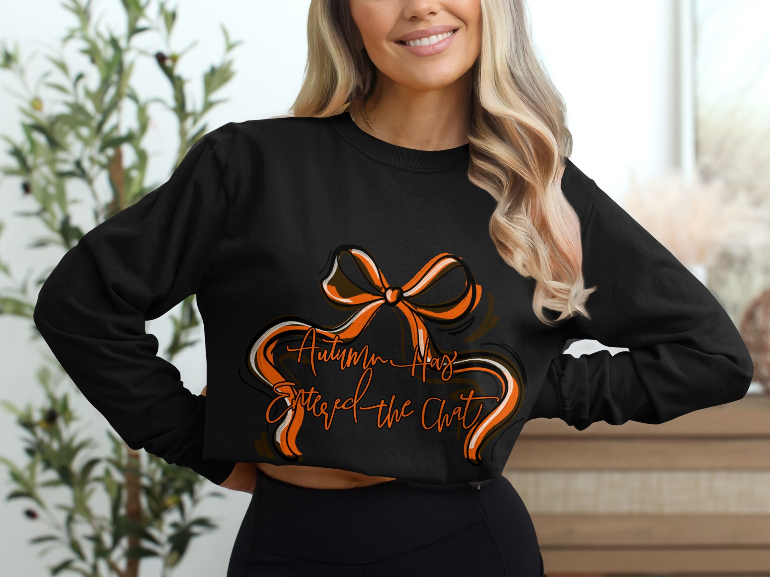 Autumn Haze Long Sleeve T-Shirt, Spiced Chai Latte Graphic Tee, Fall Fashion Shirt, Cute Thanksgiving Gift, Seasonal Top, Cozy Autumn - Image 2