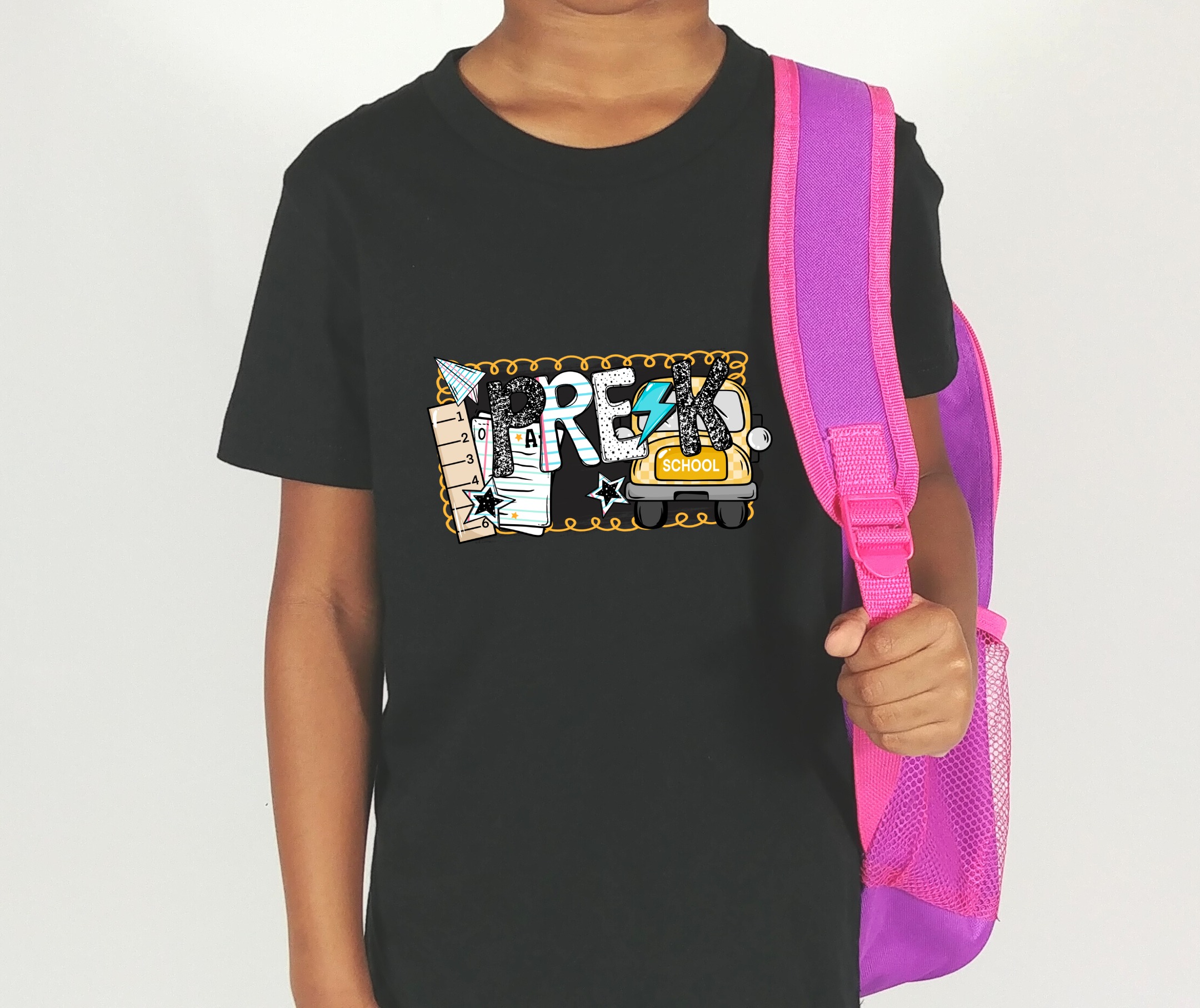 PreK T-Shirt, Back to School Tee, School Bus Design, Teacher Gift, Kids T Shirt, First Day of School Outfit, Pre K Student Shirt - Image 4