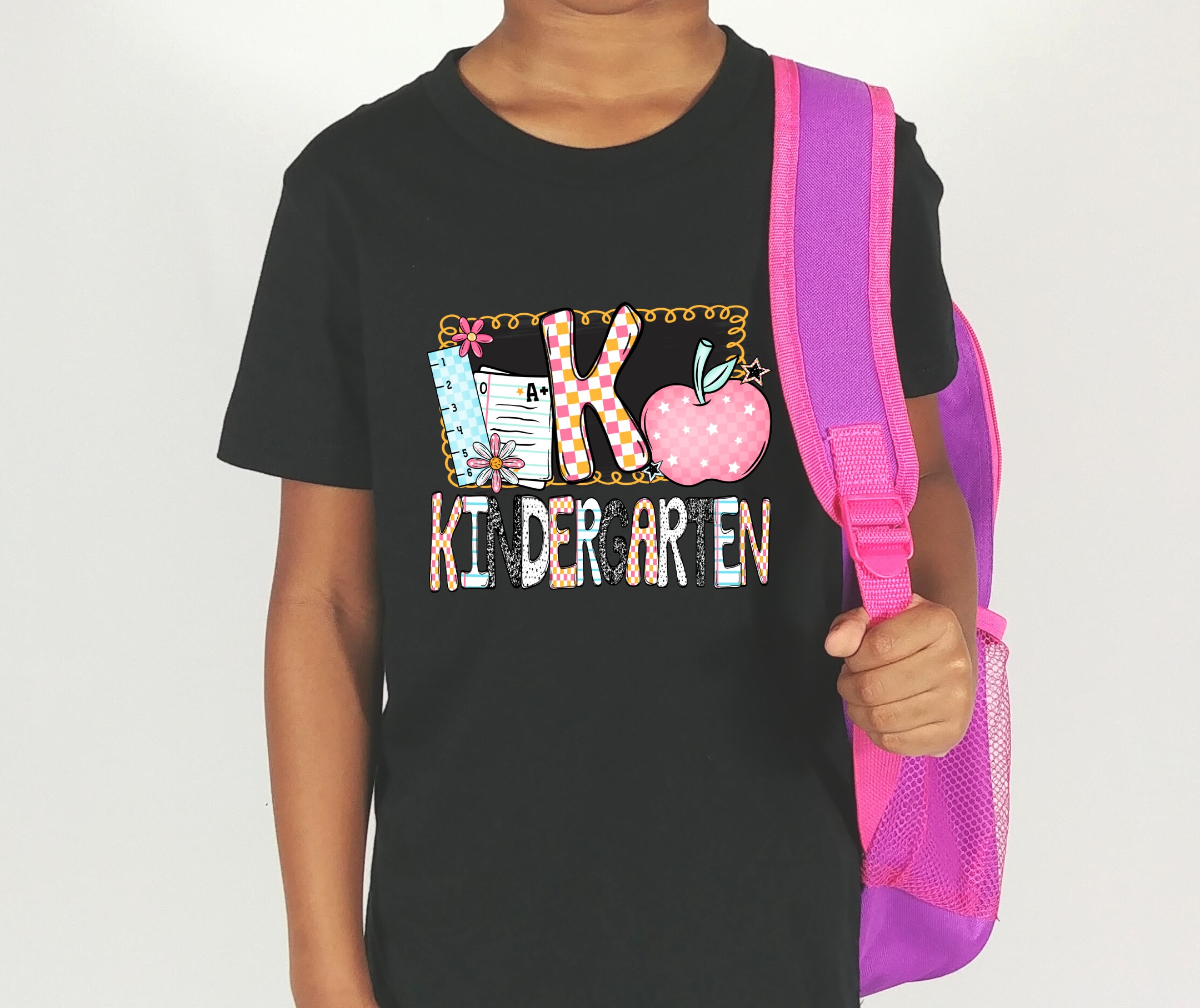 Kindergarten T-Shirt, Back to School Shirt, First Day of School Tee, Cute Kids Apparel, School Outfit, Teacher Gift, Colorful Apple Design - Image 4