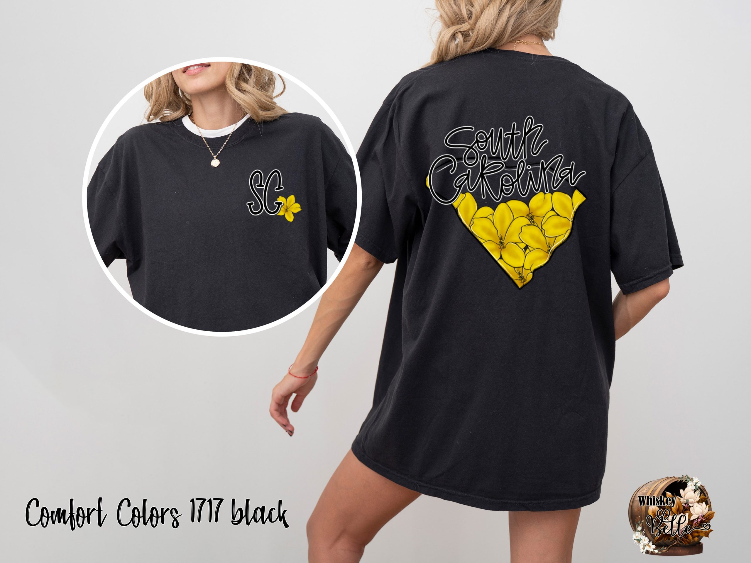 South Carolina T Shirt, Yellow Jessamine Flower Tee, SC State Flower Shirt, Southern Pride Shirt, Botanical Gift for South Carolinian - Image 2