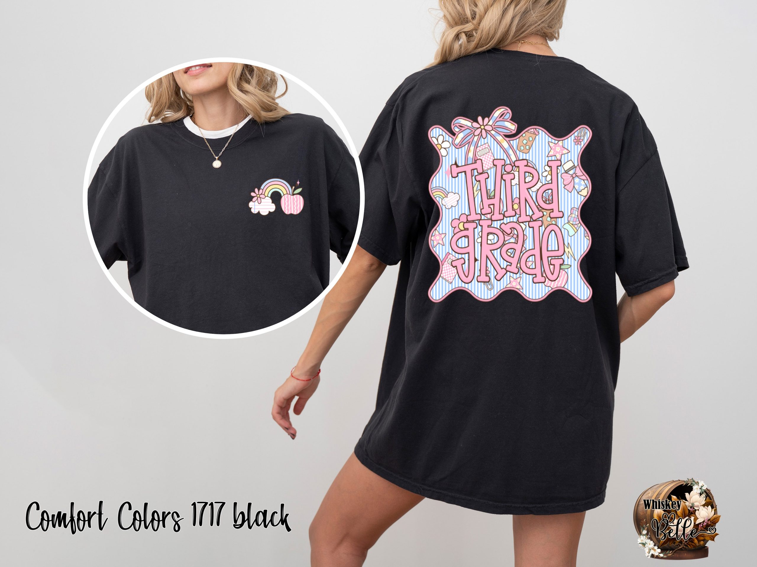 Comfort Colors Third Grade T Shirt, Back to School Teacher Tee, Elementary School Shirt, Cute 3rd Grade Teacher Gift, Student Shirt