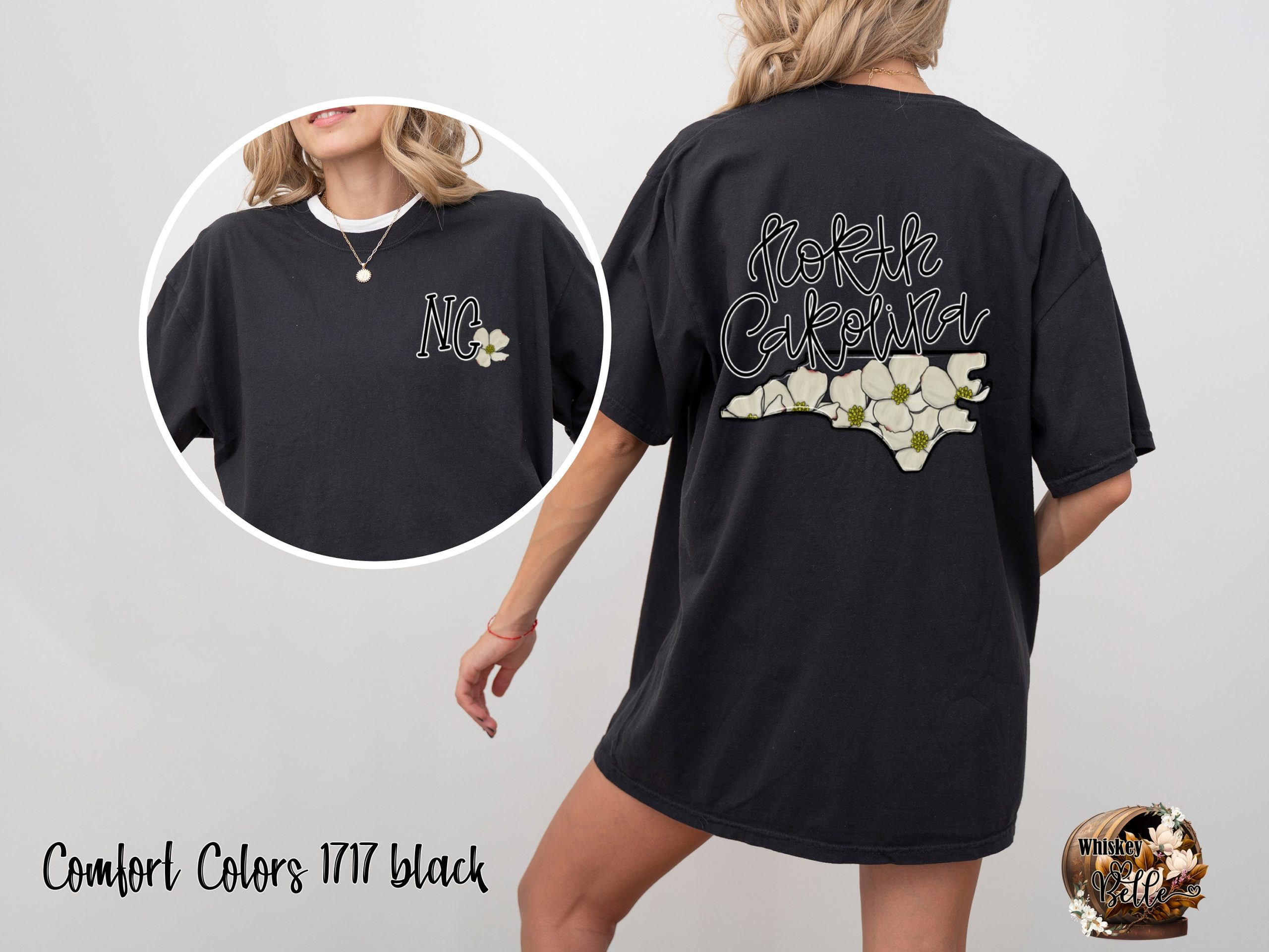North Carolina Dogwood T-Shirt, NC State Flower Tee, Floral North Carolina Shirt, Southern Pride Top, Vacation Gift, Carolina Apparel - Image 2