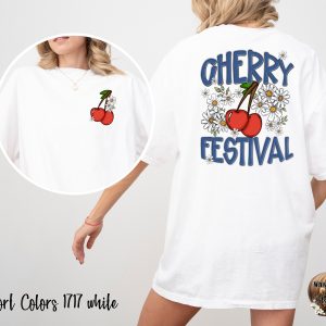 Comfort Colors 1717 Cherry Festival T-Shirt, Daisy Flowers Tee, Summer Shirt, Cute Fruit Shirt, Trendy Graphic Tee, Gift For Her, Unisex