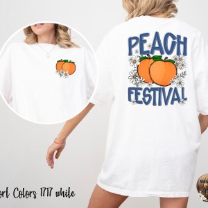 Comfort Colors 1717 Peach Festival T-Shirt, Peach Lover Gift, Floral TShirt, Summer Tee, Cute Fruit Shirt, Trendy Graphic Tee, Women Tshirt