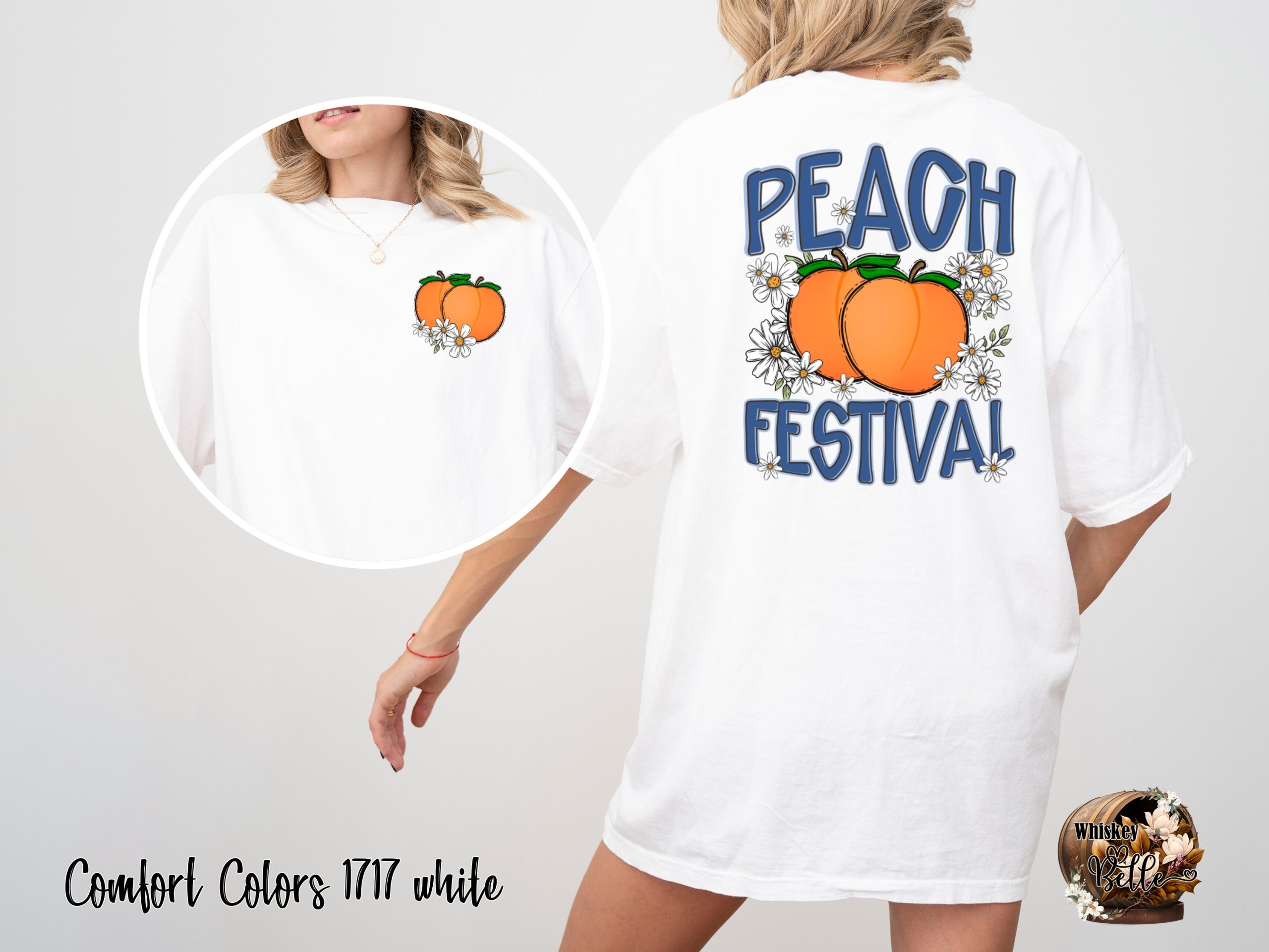 Comfort Colors 1717 Peach Festival T-Shirt, Peach Lover Gift, Floral TShirt, Summer Tee, Cute Fruit Shirt, Trendy Graphic Tee, Women Tshirt