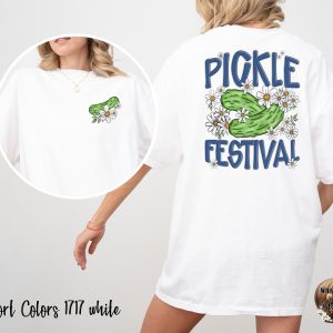 Comfort Colors C1717 Pickle Festival T-Shirt, Funny Foodie Tee, Cute Cucumber Shirt, Unique Graphic Tee, Trendy Unisex Tshirt, Food Lover