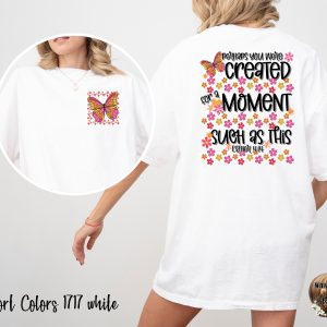 Comfort Colors C1717 Butterfly T-Shirt, Christian Esther 4 14 Shirt, Floral Shirt, Religious T Shirt, Inspirational Tee, Women's T-Shirt