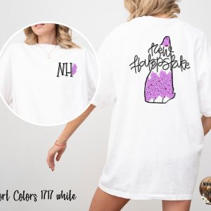 New Hampshire T Shirt, Floral State Pride Tee, NH Lilac Flower Shirt, USA State Souvenir Top, New England Gift Idea, Travel T-Shirt