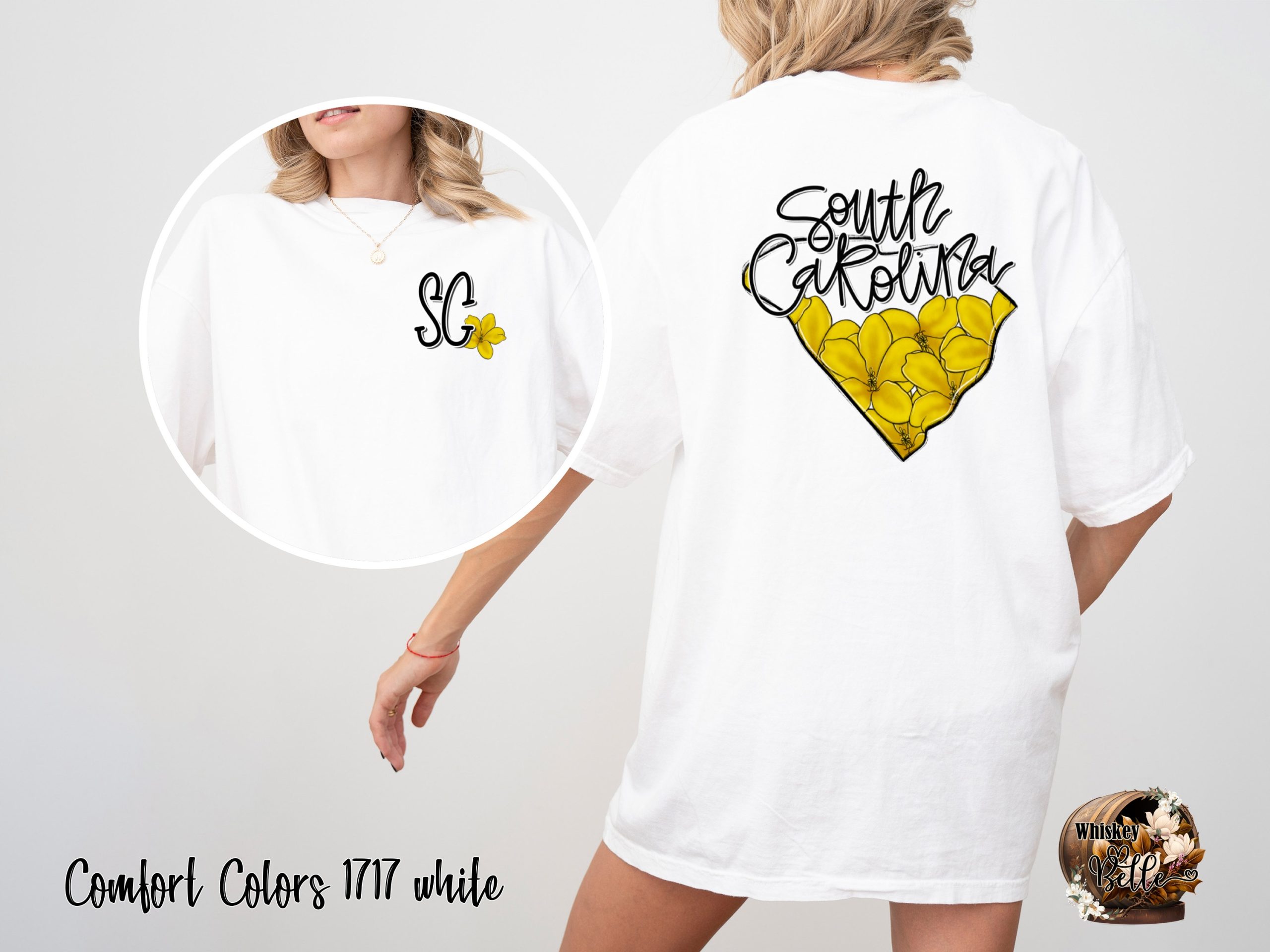 South Carolina T Shirt, Yellow Jessamine Flower Tee, SC State Flower Shirt, Southern Pride Shirt, Botanical Gift for South Carolinian