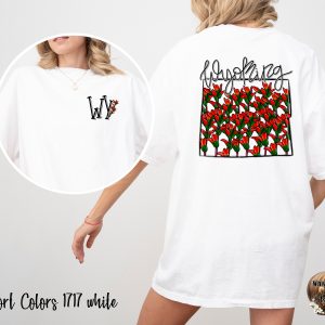 Wyoming Flowers T-Shirt, State Pride Shirt, Floral WY Tee, Souvenir Gift, Trendy Graphic Top, Vacation Tee, Wyoming Lover Gift