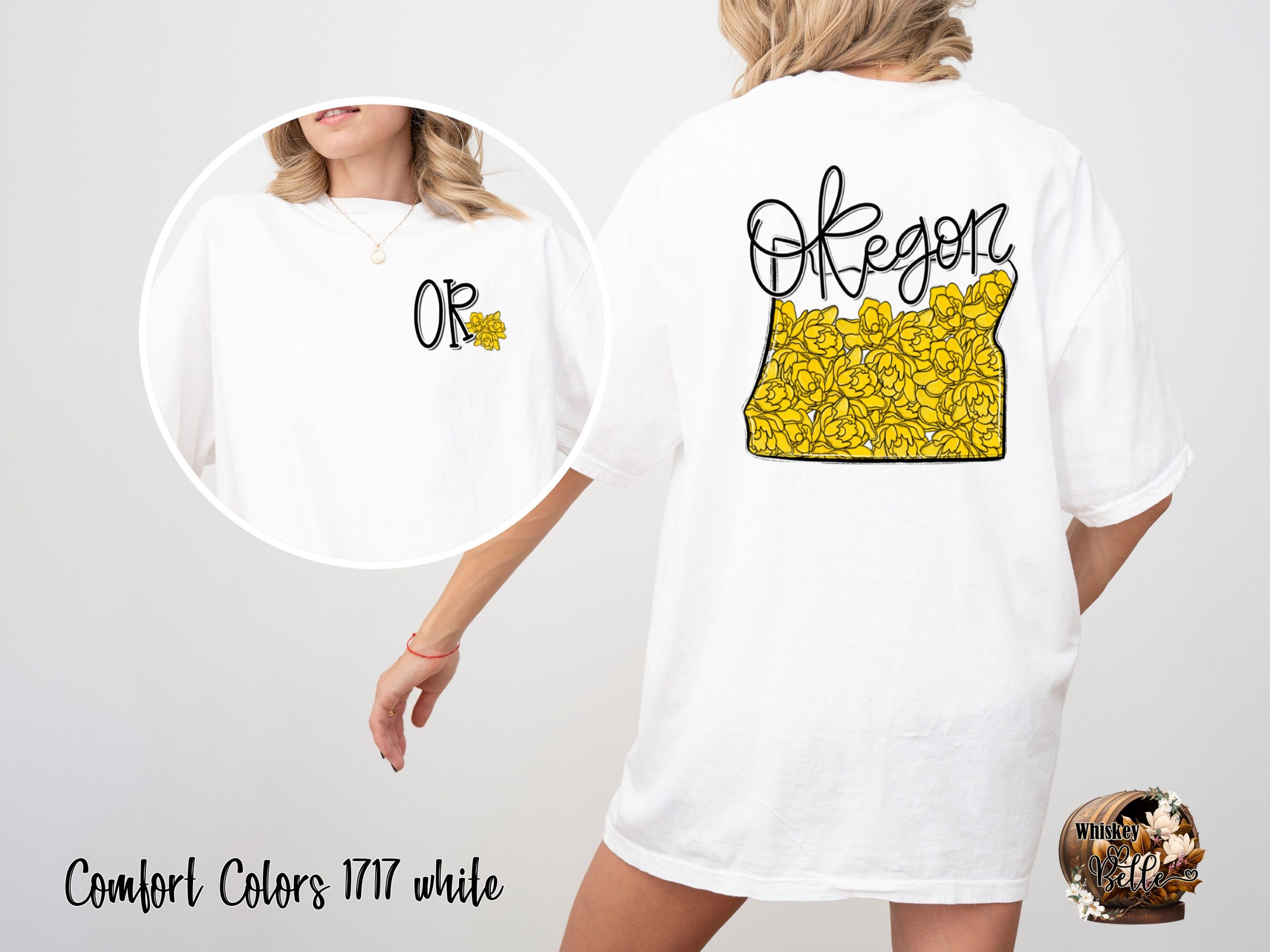 Oregon Flowers T-Shirt, Floral State Tee, Oregon Gift, Trendy Oregon Shirt, Travel Shirt, Vacation Tee, Oregon Souvenir, Pacific Northwest