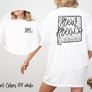 New Mexico T-Shirt, NM State Flower Shirt, State Pride Tee, Floral T-Shirt, NM Gift, Desert Gift, USA State T-Shirt, Travel Gift