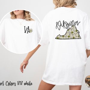 Virginia State Flower T-Shirt, Dogwood Blossom Shirt, VA Gift Tee, Floral State Pride, Virginia Lover, Comfort Colors T Shirt