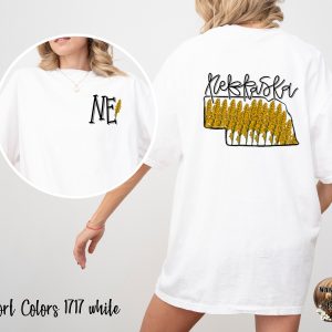Comfort Colors C1717 Nebraska T-Shirt, Goldenrod Flowers Tee, State Pride Shirt, Nebraska Lover, Prairie State Shirt, NE Tee, Unisex Shirt