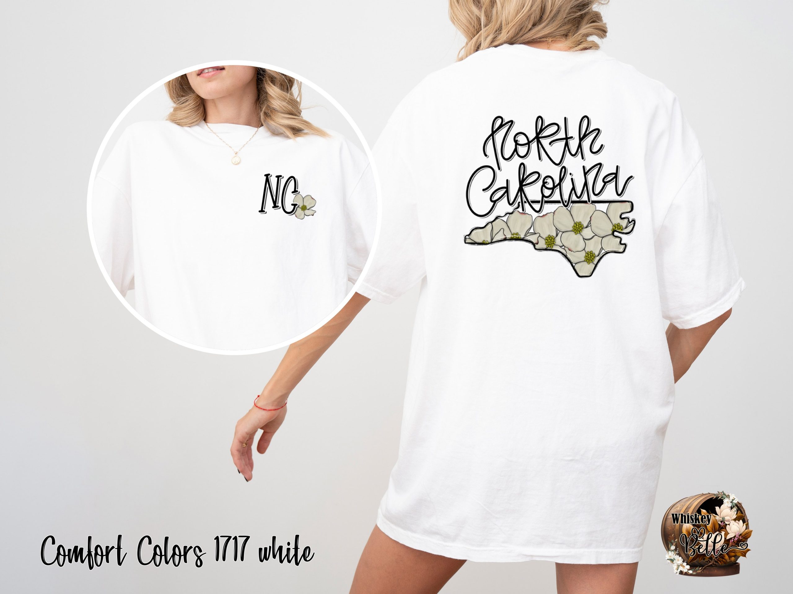 North Carolina Dogwood T-Shirt, NC State Flower Tee, Floral North Carolina Shirt, Southern Pride Top, Vacation Gift, Carolina Apparel
