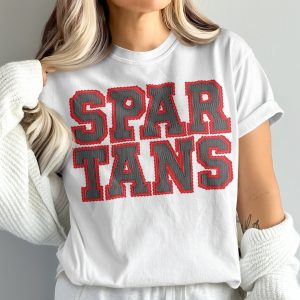 Spartans T-Shirt, Team Spirit Tee, Comfort Colors 1717, Vintage Style, Collegiate Shirt, Sports Fan Gift, University Pride