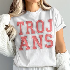 Trojans T-Shirt, College Inspired Tee, Comfort Colors 1717, Game Day Apparel, University Design, Trendy Gift, Spirit Wear, prepster preppy