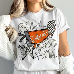 Bobcats T-Shirt, Go Bobcats Fight Win, Comfort Colors 1717, Game Day Shirt, Spirit Tee, College Apparel, Team Pride, Fan Gift