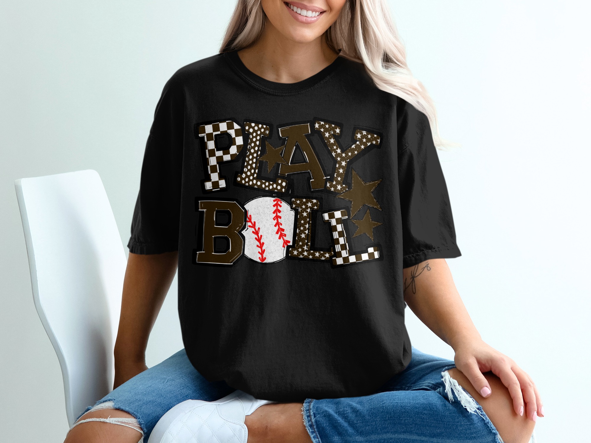 Play Ball T-Shirt, Baseball Tee, Game Day Shirt, Sports Fan Apparel, Trendy TShirt, Gift for Baseball Lover - Image 2