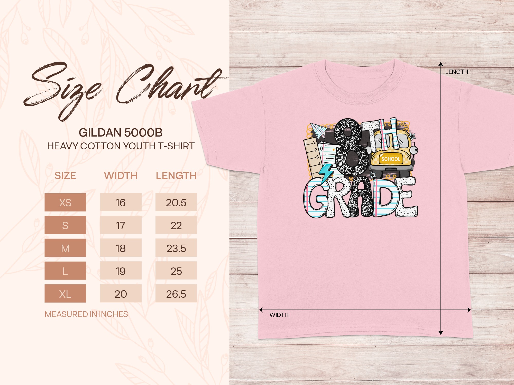8th Grade T-Shirt, Back to School Shirt, Eighth Grader Gift, School Bus Tee, Graduation Shirt, Eighth Grade Outfit, Student TShirt - Image 5