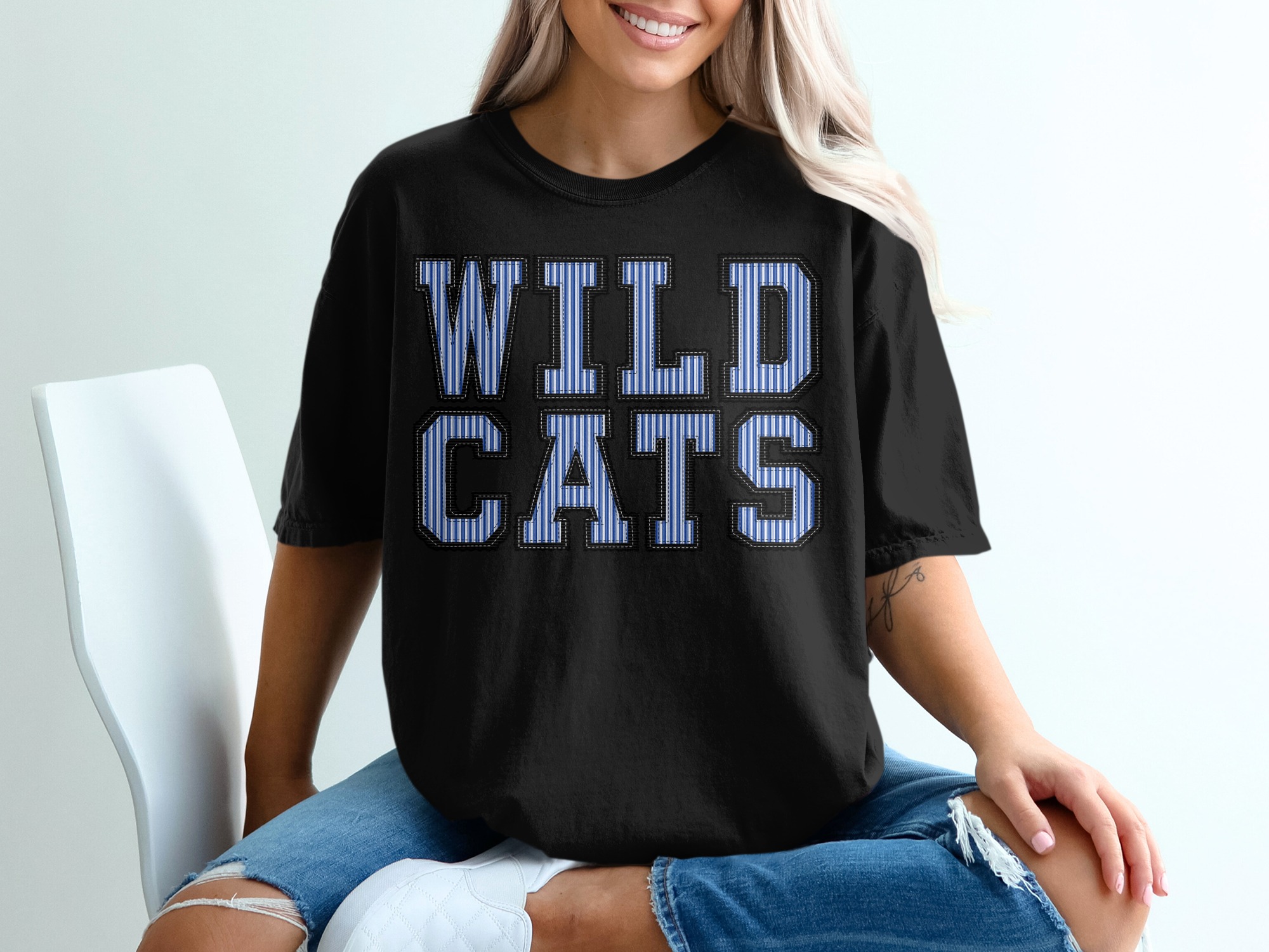 Wildcats T-Shirt, Spirit Tee, Team Pride, Comfort Colors 1717, Game Day, University Apparel, Fan Gear, Sports, Collegiate, prepster preppy - Image 3