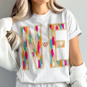 ME Heart T-Shirt, Comfort Colors 1717 Tee, Colorful Brush Stroke Design, Initial Shirt, Personalized Gift, Trendy Top, Statement Piece