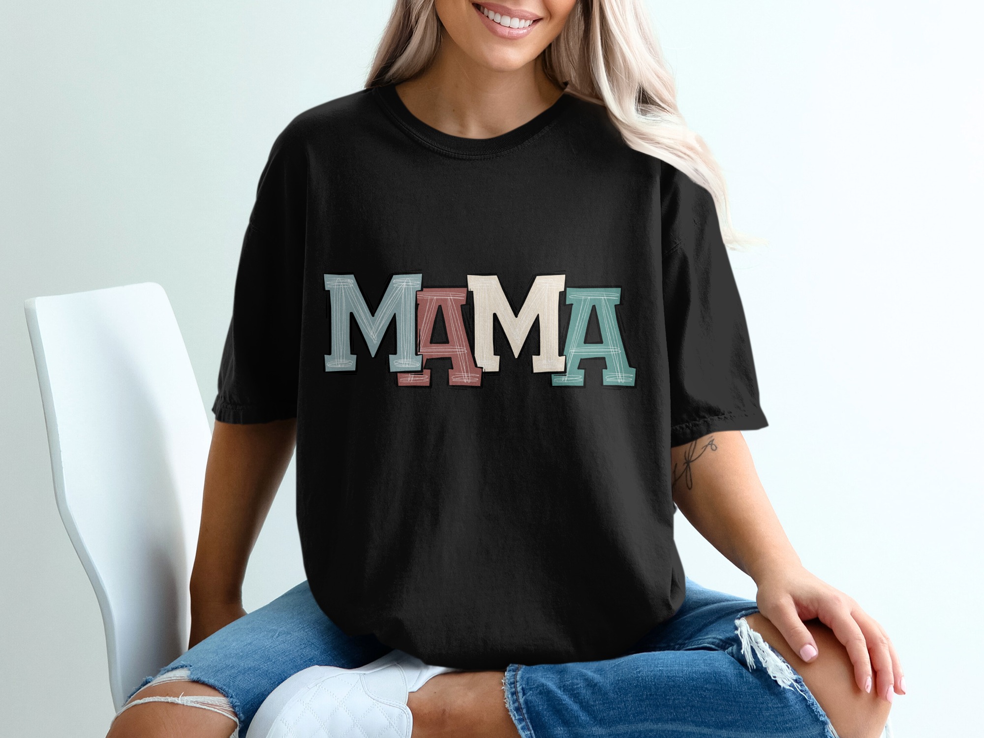 Mama T Shirt, Cute Mom Tee, Mother's Day Shirt, Gift for Mom, New Mom Shirt, Mama Bear Shirt, Trendy Mom Shirt, Graphic Tee, Women's T-Shirt - Image 2