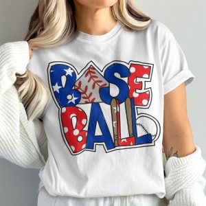 Baseball T-Shirt, Patriotic Tee, Comfort Colors 1717, USA Pride, Stars and Stripes, American Sports Fan Gift, Baseball Lover Shirt