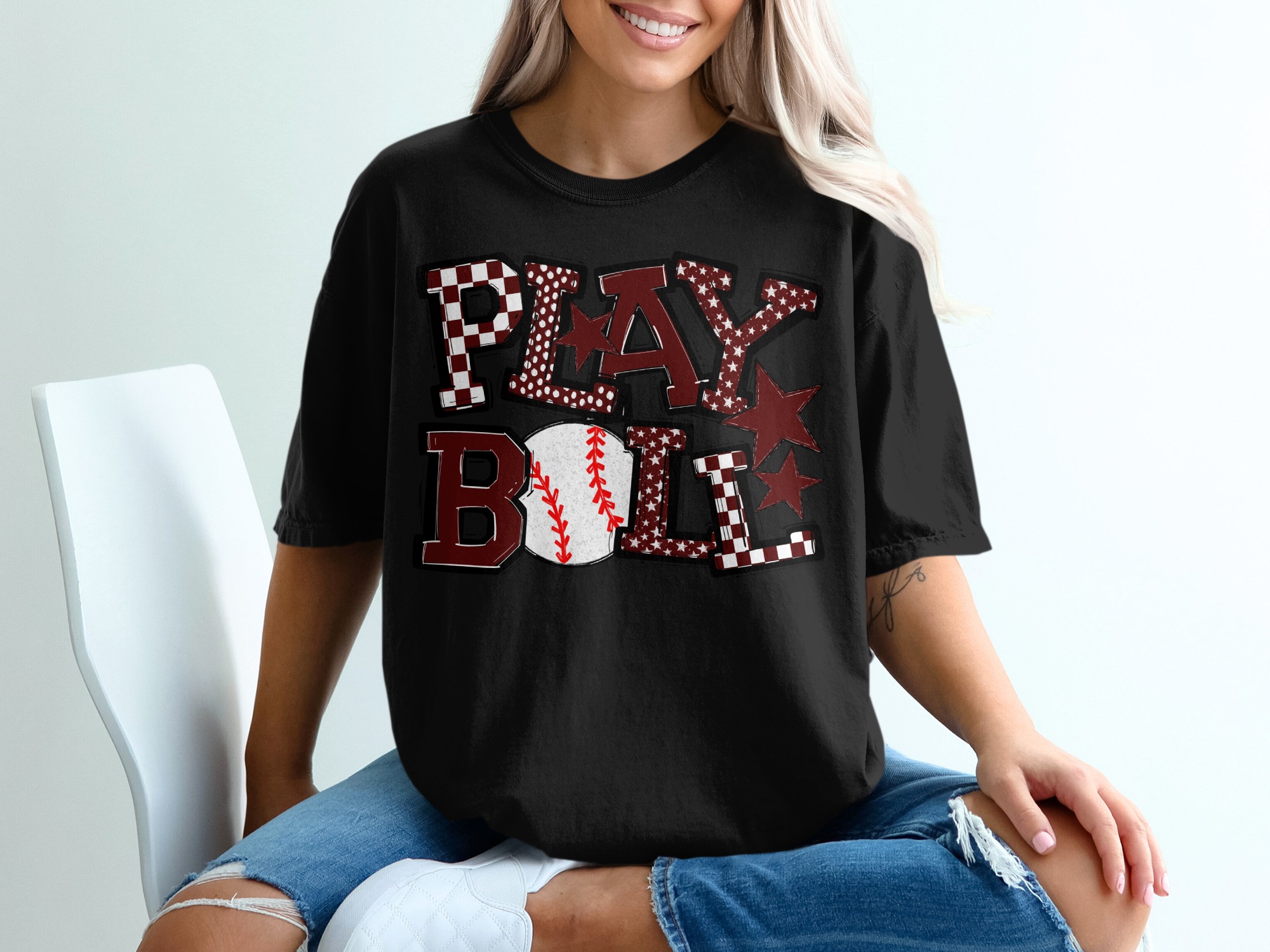 Play Ball T-Shirt, Baseball TShirt, Game Day Tee, Sports Lover Gift, Baseball Mom Shirt, Graphic Tee - Image 2