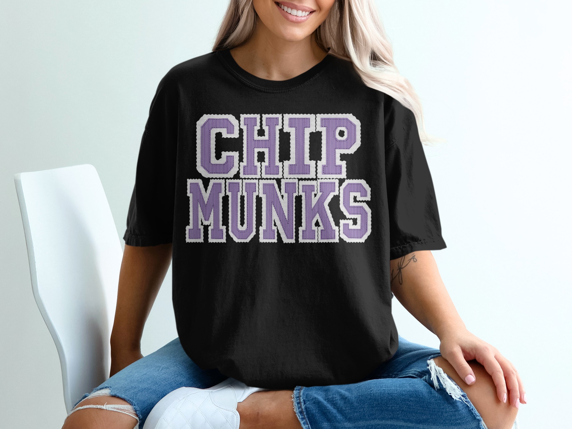 Chipmunks Comfort Colors 1717 T-Shirt, Animal Lover Tee, Cute Rodent Shirt, Funny Pet Gift, Unique Design TShirt, Trendy Graphic Tee - Image 3