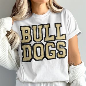Bulldogs T-Shirt, Vintage Inspired Design, Comfort Colors 1717, Retro Font, Sports Fan Apparel, College Team Spirit