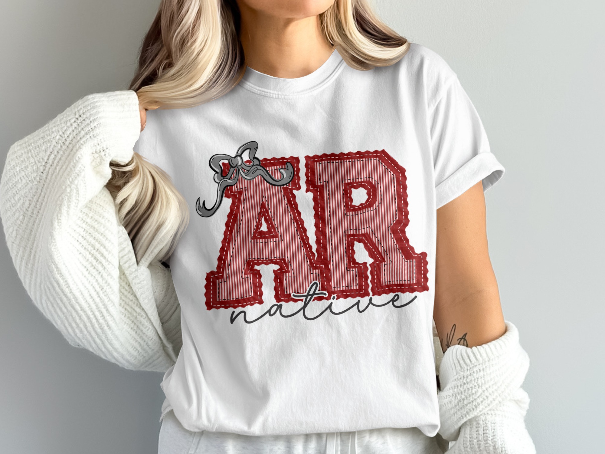 Arkansas Native Comfort Colors T-Shirt, AR State Pride Tee, Custom College Shirt, Razorback Fan Gift, Southern Girl Shirt, prepster preppy