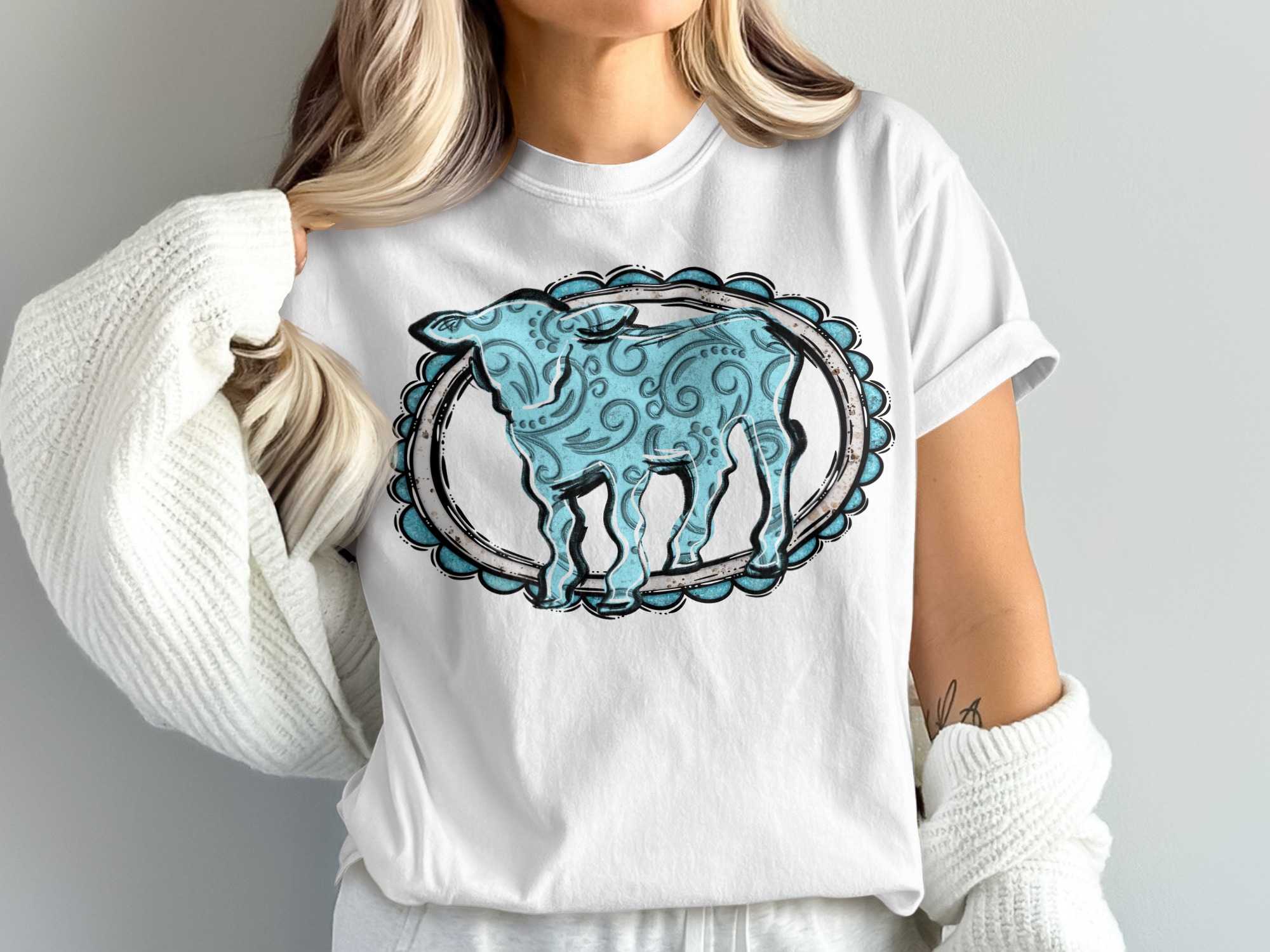 Comfort Colors 1717 Show Mom T-Shirt, Sheep Design Tee, Livestock Show, Cute Animal Lover Gift, Farm T-Shirt, Trendy Mom Shirt