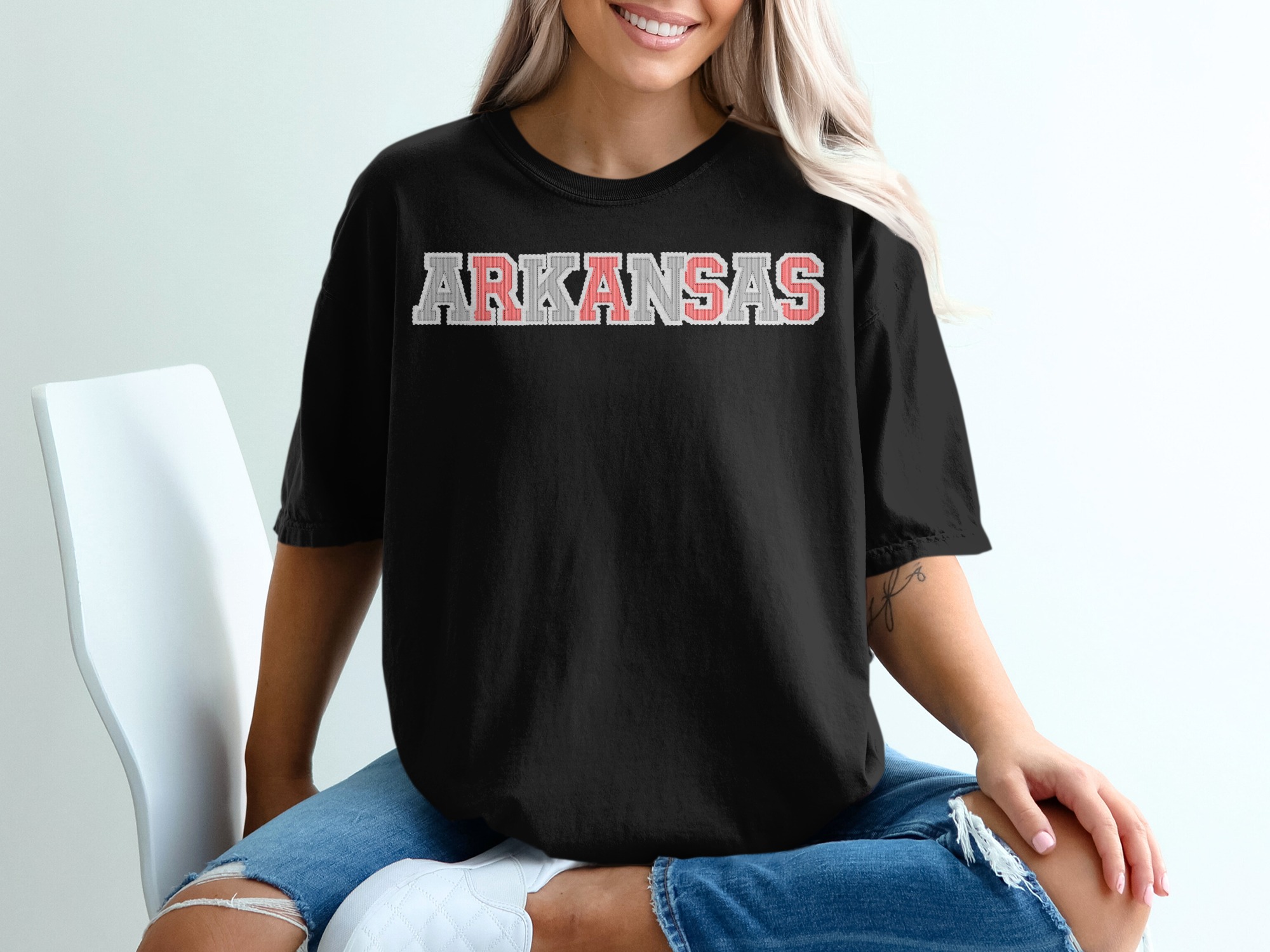 Custom Arkansas T-Shirt, Comfort Colors Custom State, Arkansas State Tee, Razorbacks Apparel, Gift Idea, Trendy Tee, Personalized, Fan Gear, prepster preppy - Image 3