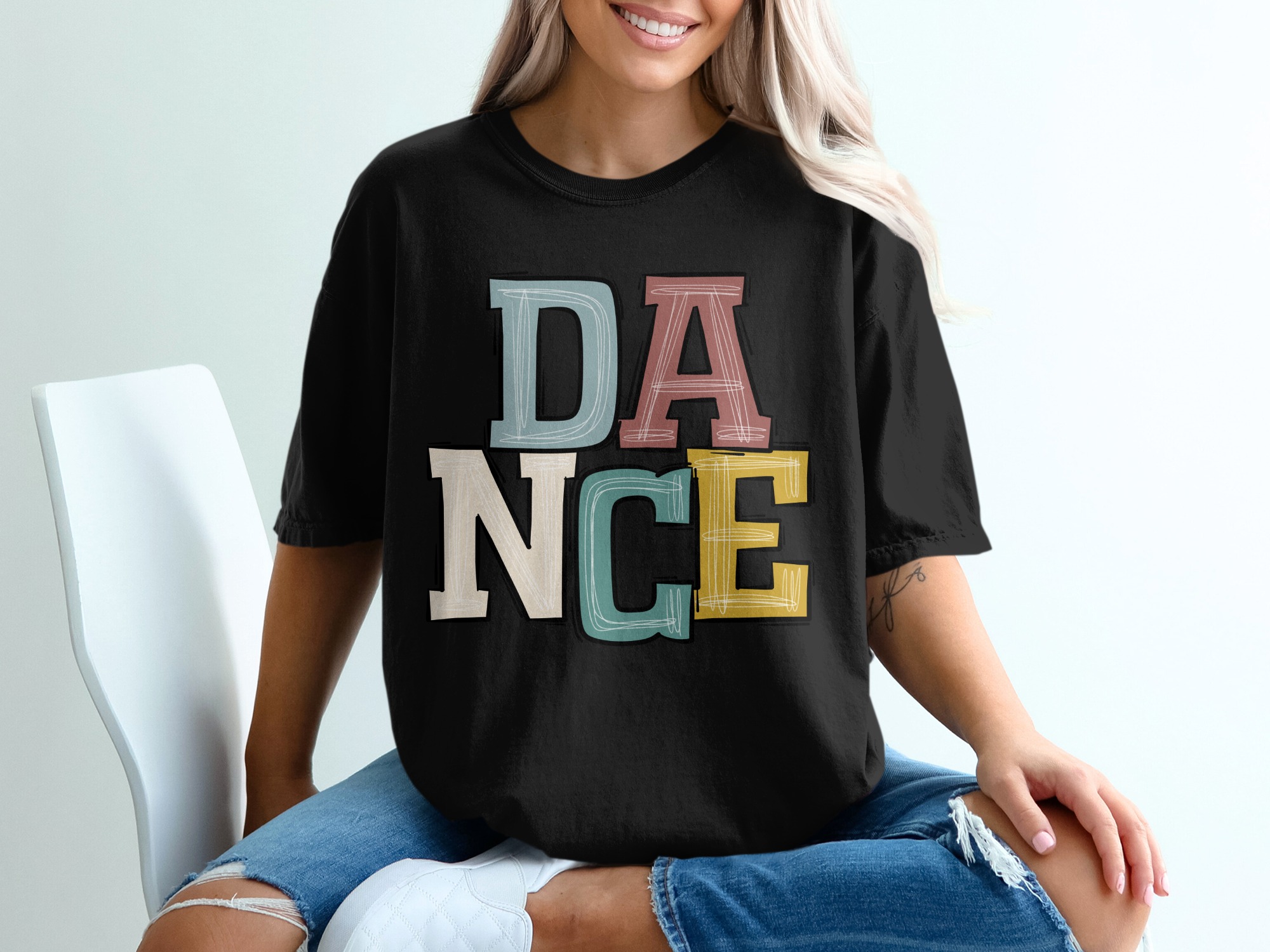 Dance T-Shirt, Colorful Dance Tee, Dancing Shirt, Gift For Dancer, Dance Teacher Shirt, Dance Lover Tee, Dancing Queen T Shirt, Dance Gift - Image 2