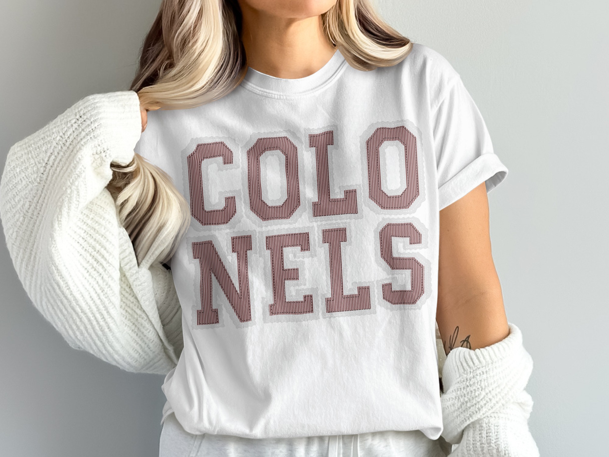 Colonels T Shirt, Varsity Style Tee, Comfort Colors 1717, Team Spirit Shirt, College Apparel, Colonels Gift, Colonels Fan, Game Day T Shirt