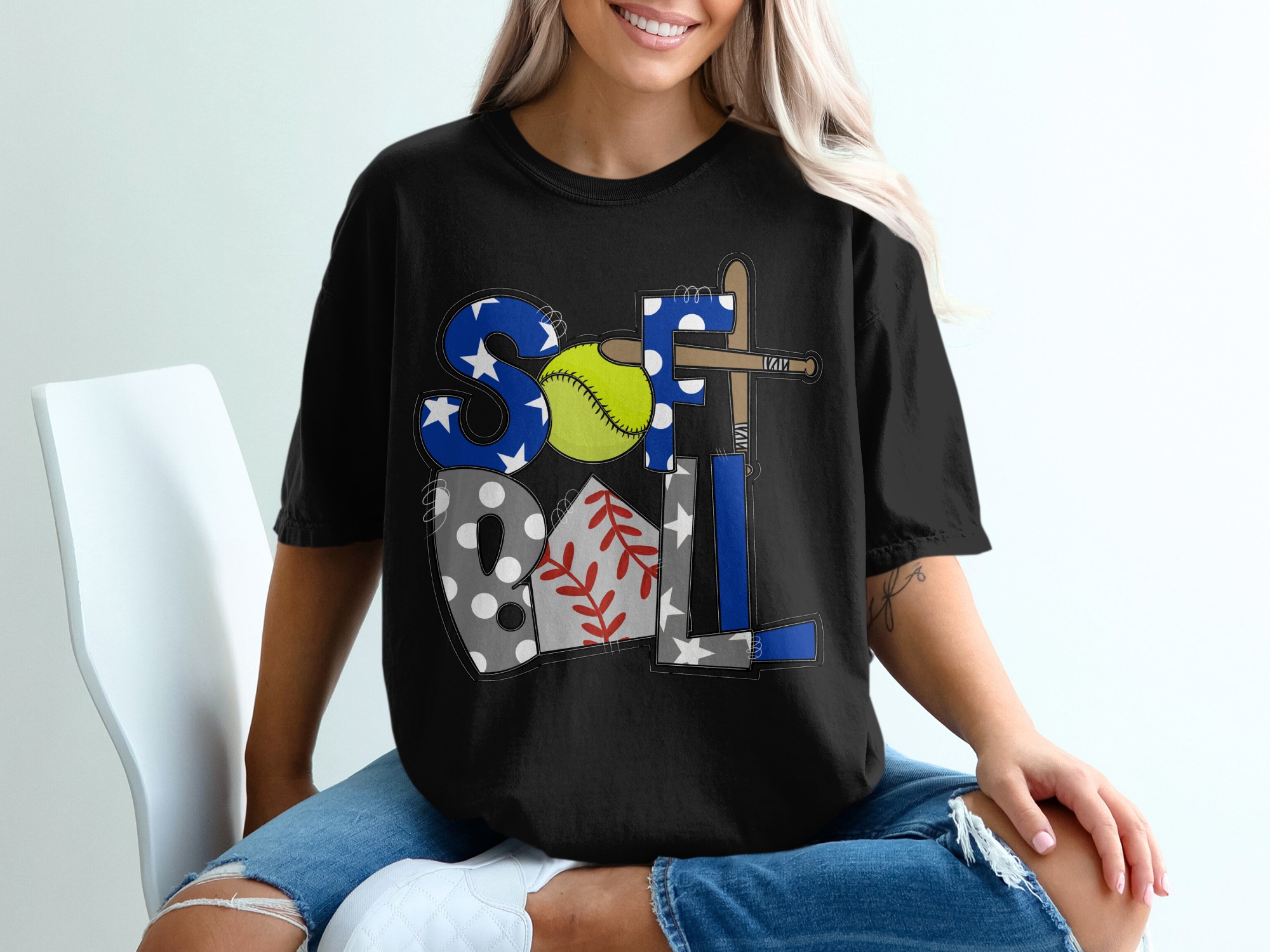 Softball T-Shirt, Baseball Tee, Sports Shirt, Team Gift, Softball Mom Shirt, Baseball Lover Gift, Custom Team Shirt, Game Day Shirt - Image 2