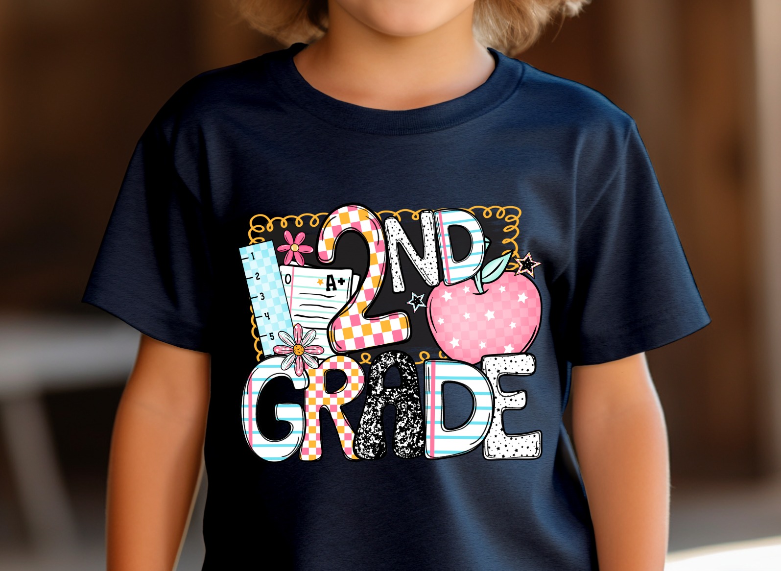 2nd Grade T-Shirt, Back to School Shirt, Second Grade Shirt, Kids T-Shirt, School Tee, Teacher Shirt, First Day of School T-Shirt - Image 2