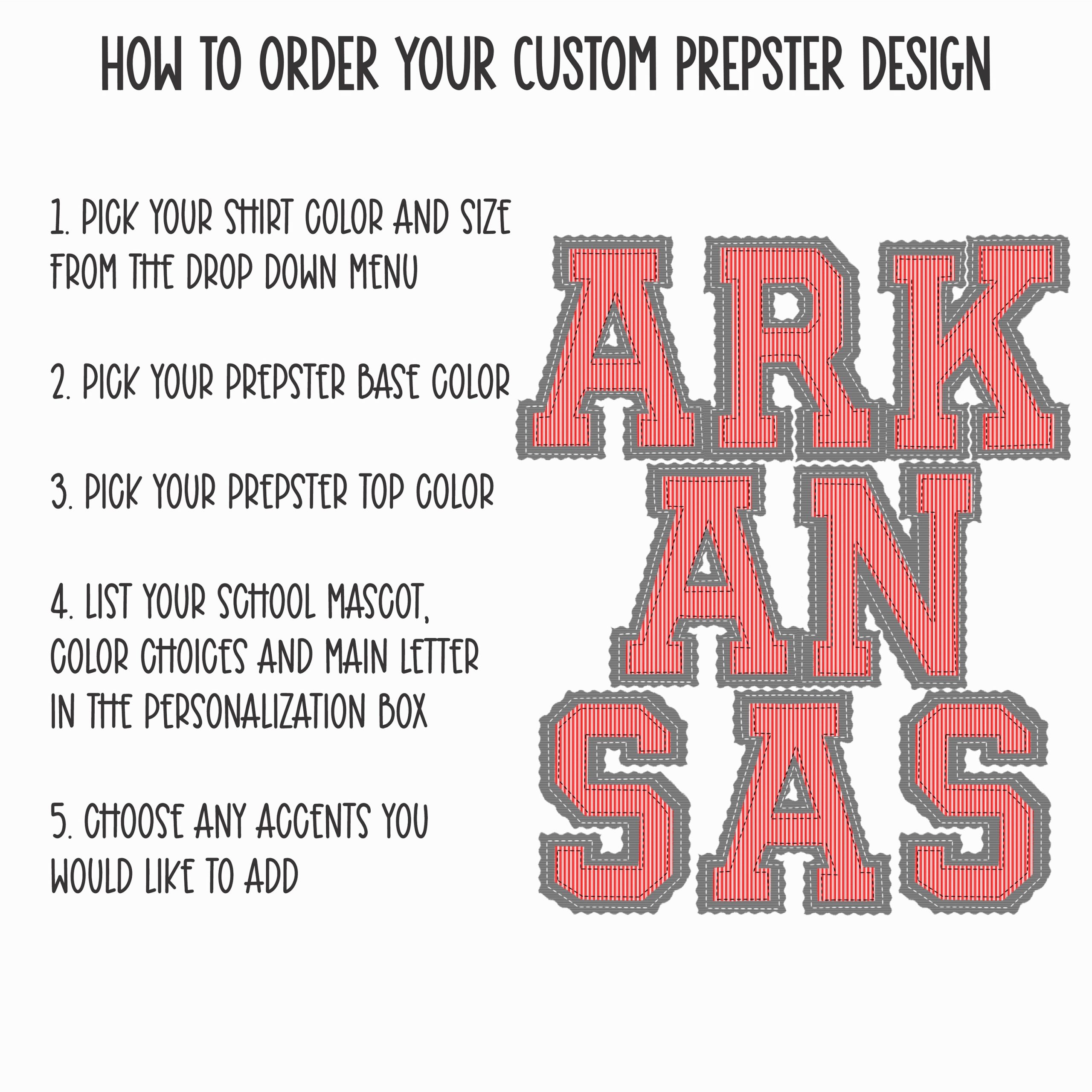Custom Arkansas T-Shirt, Comfort Colors Custom State Tee, State Pride Shirt, USA Souvenir Top, Vacation Trendy Design, Unique Arkansas Gift, prepster preppy - Image 4