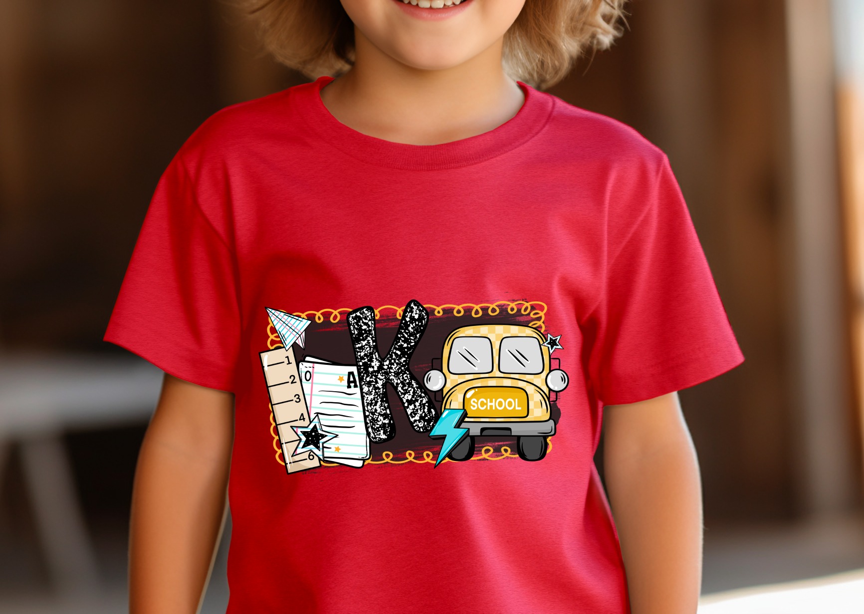 Back to School T-Shirt, School Bus Shirt, Teacher Shirt, Cute Kids Tee, First Day of School Gift, Elementary School Shirt, Student Tee - Image 3